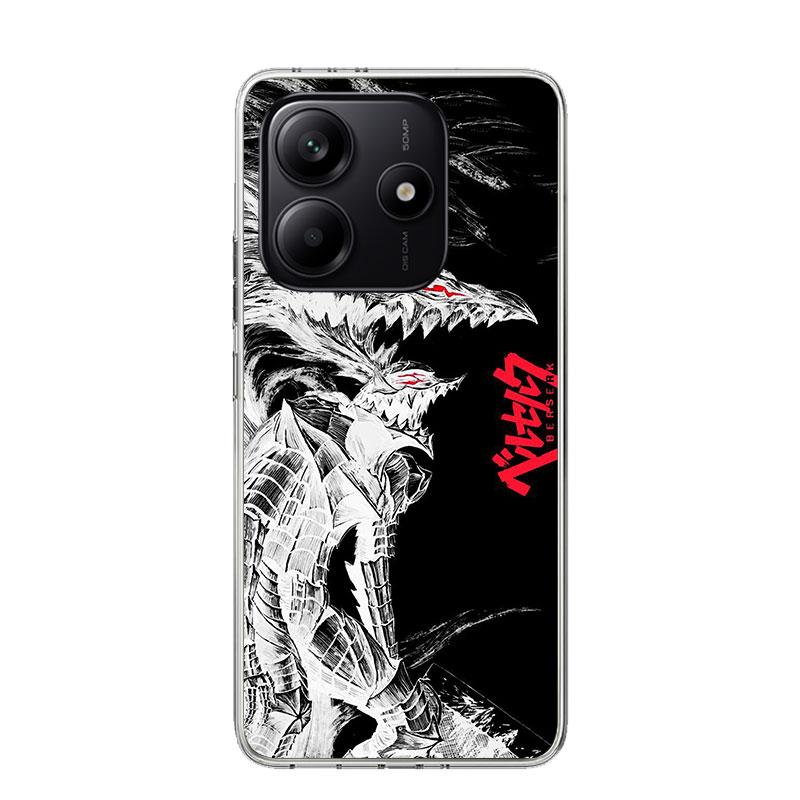 Black White G-Guts B-Berserks Phone Case For Xiaomi Redmi Note 15 14 13 12S 12 Pro Plus 11S 11E 11 11T 10S 10 Art Soft Pattern C