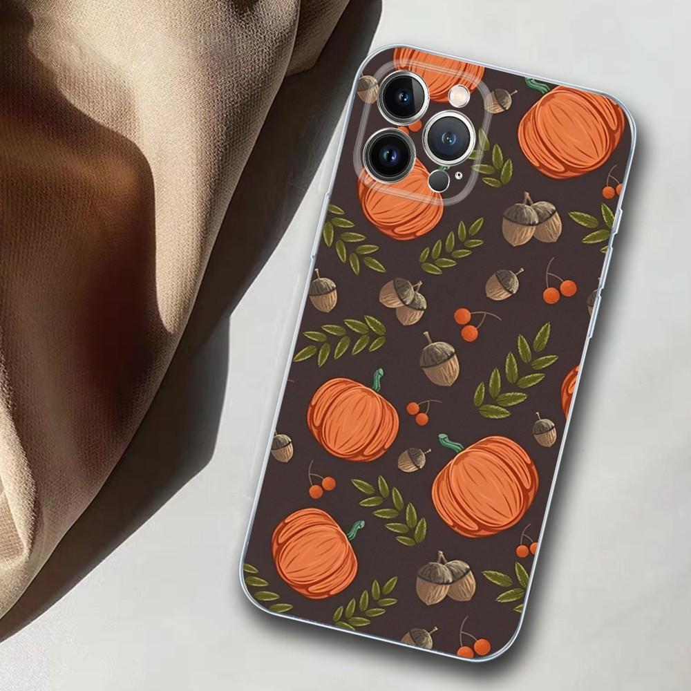 Pumpkin Phone Case For iPhone 14 11 12 13 Mini Pro XS Max Cover 6 7 8 Plus X XR SE 2020 Funda Shell