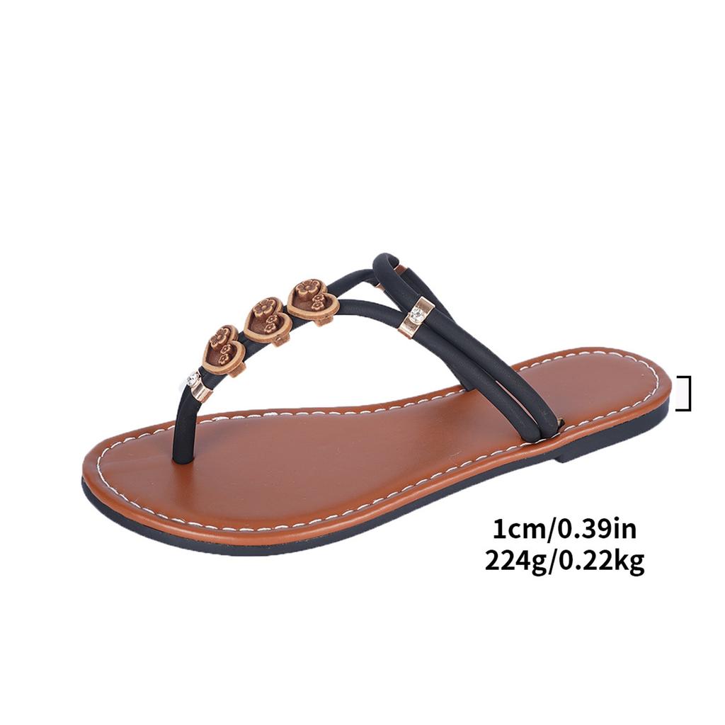 Summer women's ethnic clip toe flat sandals