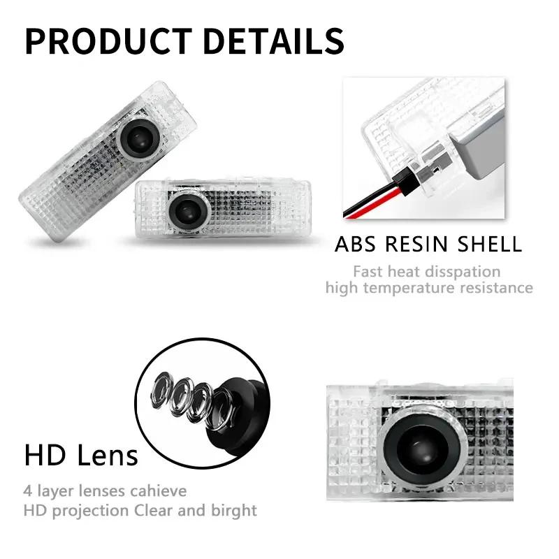 2025 Hot 2Pcs Car Door Welcome LED Projector Laser Logo Door Light For BMW E90 E60 E46 E93 F20 F21 F30 F31 F32 F33 F34 F15 F10 F