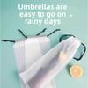 10pcs Beam Mouth Waterproof Umbrella Storage Bag Plastic Bag Drawstring Bag Translucent Bag Out Storage Vehicle-mounted Wet Bag