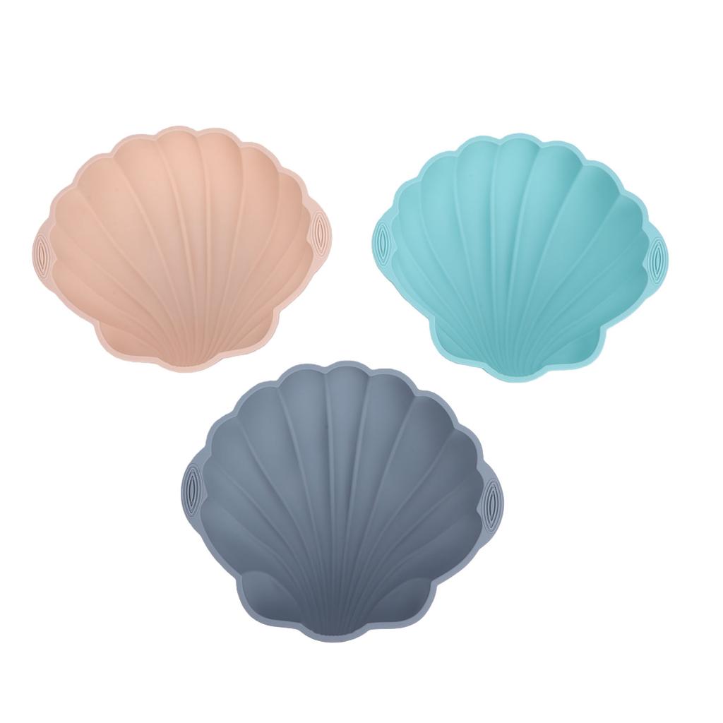 3pcs Silicone Shell Cake Mold Large Seashell Non Stick Easy Release Cheesecake Mold for Party Wedding