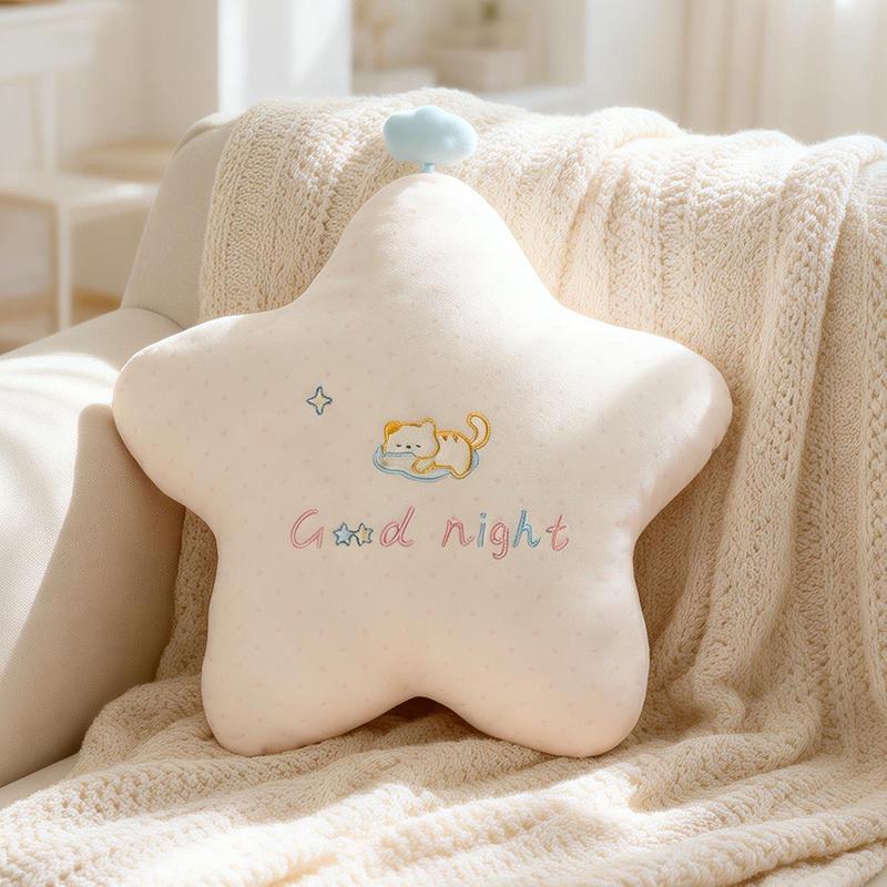 Good Night Throw Pillow Sky Cloud Star Moon For Sleeping Sofa Cushion Soft Plush Pillows Home Room Decoration