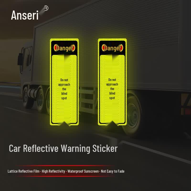 Ansell Reflective Truck Safety Warning Stickers