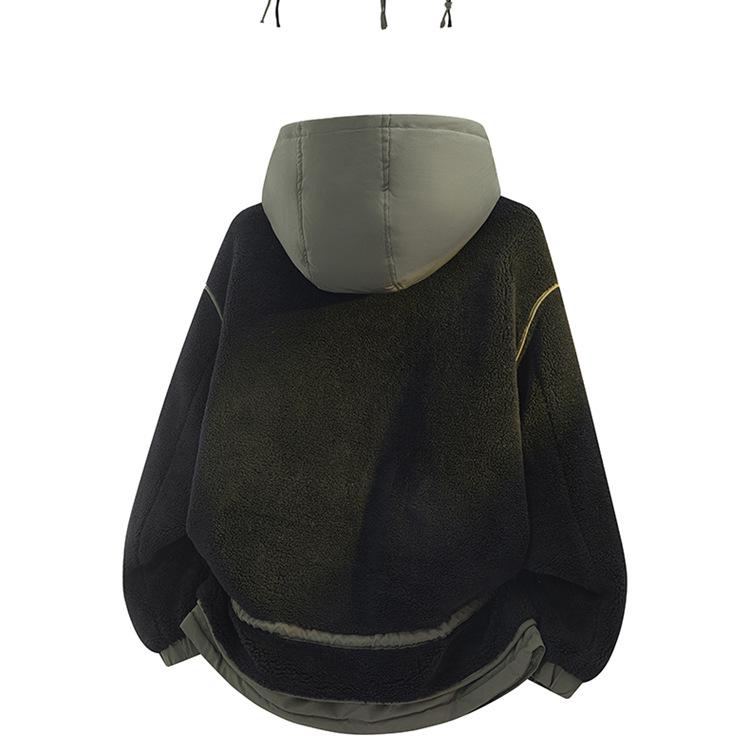 Men's Lambswool Cotton Winter Coat: Plus Velvet, Thickened, Plus Size, Youth Workwear Fleece Outerwear
