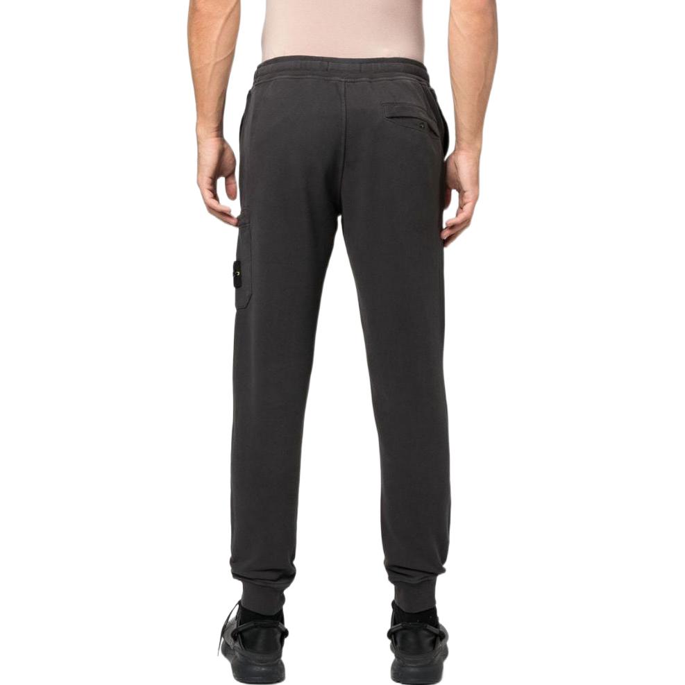 Stone Island FW22 Side Logo Patch Drawstring Casual Knit Sweatpants Men Bottoms Dark-Gray 771564520-V0065