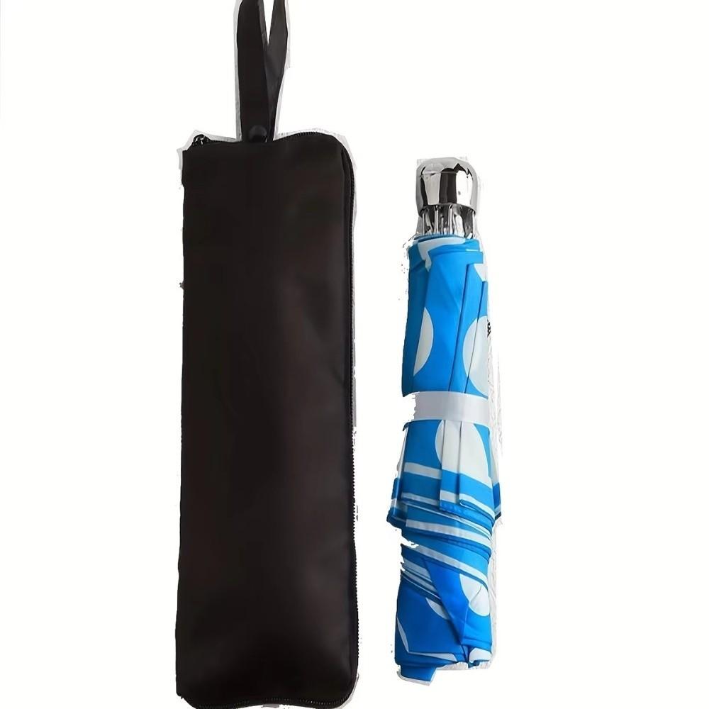 Microfiber Umbrella Storage Bag Handle Hanging Loop Umbrella Carrier Hand Washable Black Color Folding Umbrella Bag Storage Use