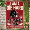 Atlanta Falcons NFL Placa de Lata Vintage Decoração de Parede de Metal Retrô 20x30 cm para Man Cave Bar