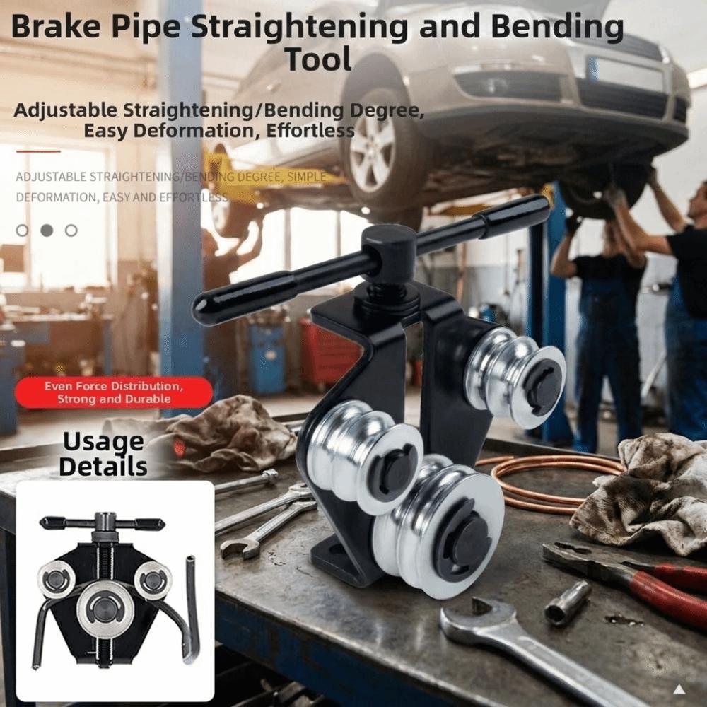 Rustproof Brake Line Straightener Portable Brake Pipe Bending Tool Brake Pipe Bender  Repair Tool