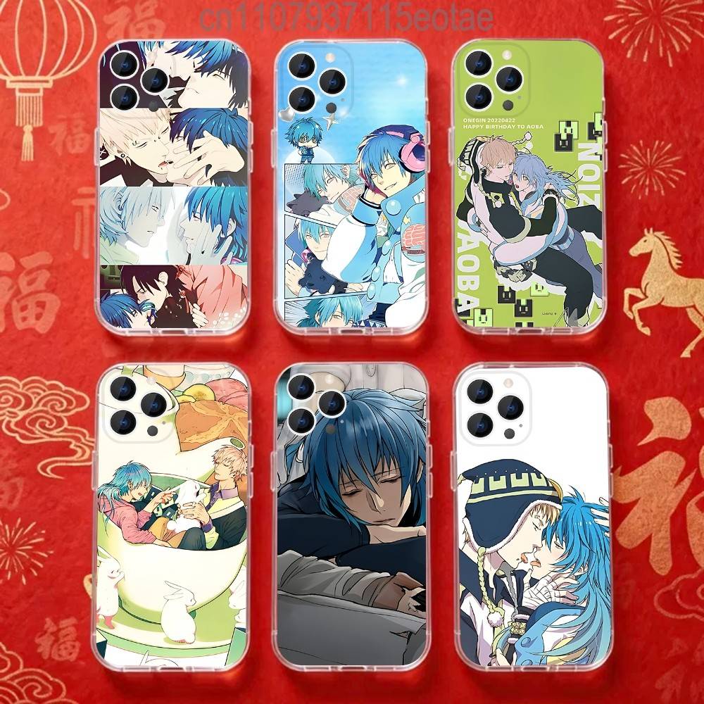 DMmd Dramatical Murders A-Aoba Transparent soft case for iPhone 17,16,15,14,13,12,11,Pro,Max,Plus, X,XS,XR,SE4,E Mini
