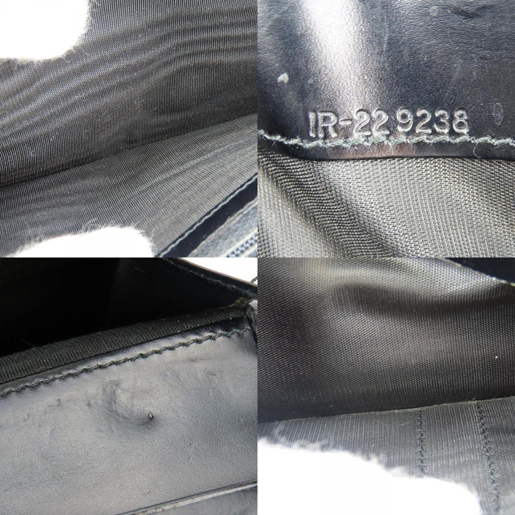 Used Salvatore Ferragamo Purse IE229238 Gancini Calfskin Black Bifold Wallet