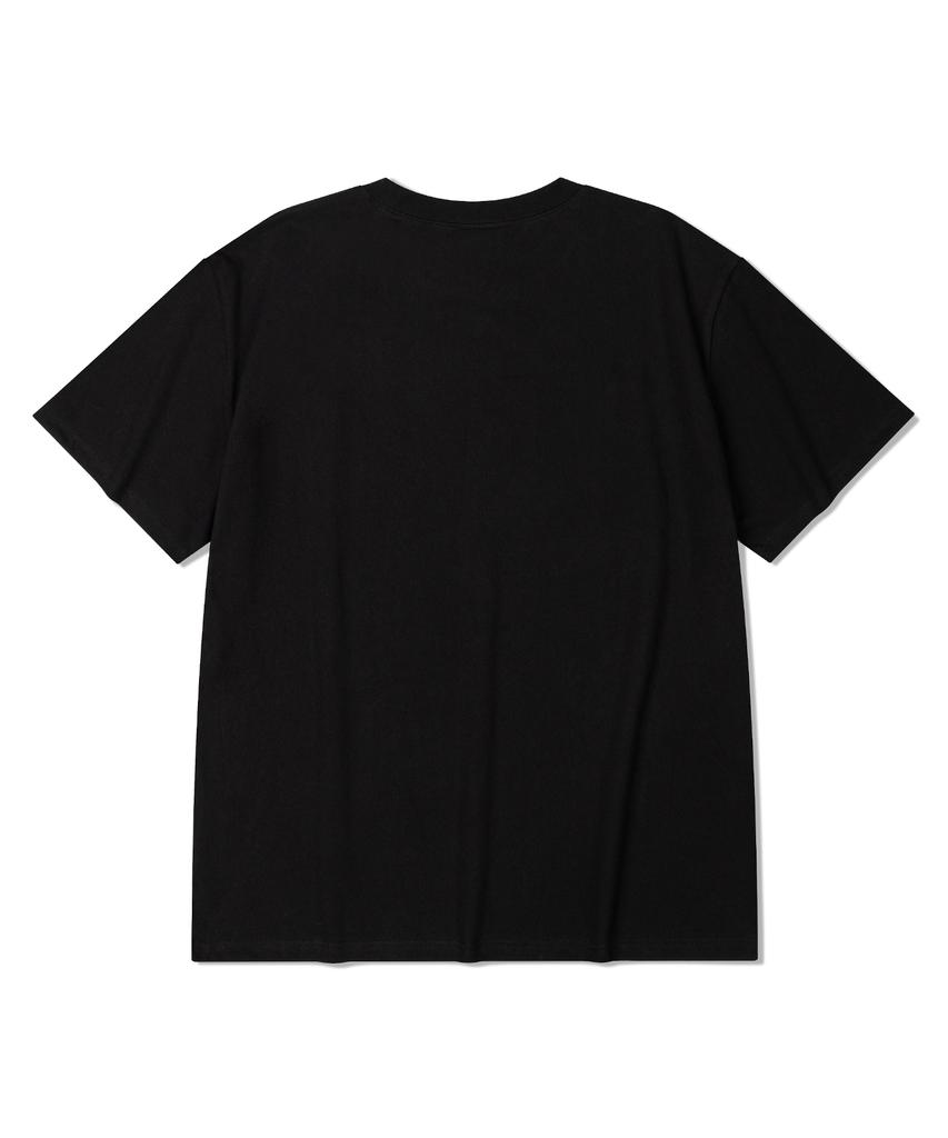 DE GRAND MATIN Blurry Logo Tee_Black