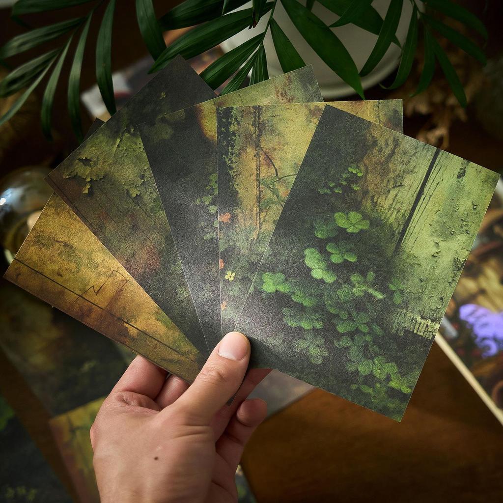 Retro Ins Style Journal: Green Field Past Series Decorative Paper