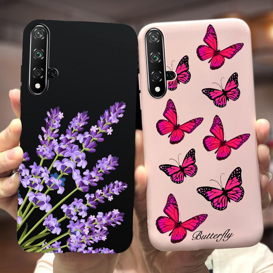 For Huawei Honor 20 Case Stylish Painted Silicone Soft TPU Phone Case Fundas For Huawei Nova 5T 5 T Honor 20 Honor20 Cases Cover
