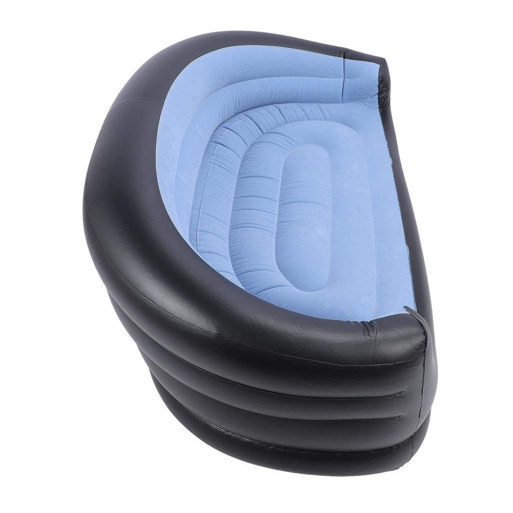 Inflatable Chair PVC and Velvet Water Proof Comfortable Portable Blow Up Couch for Outdoor