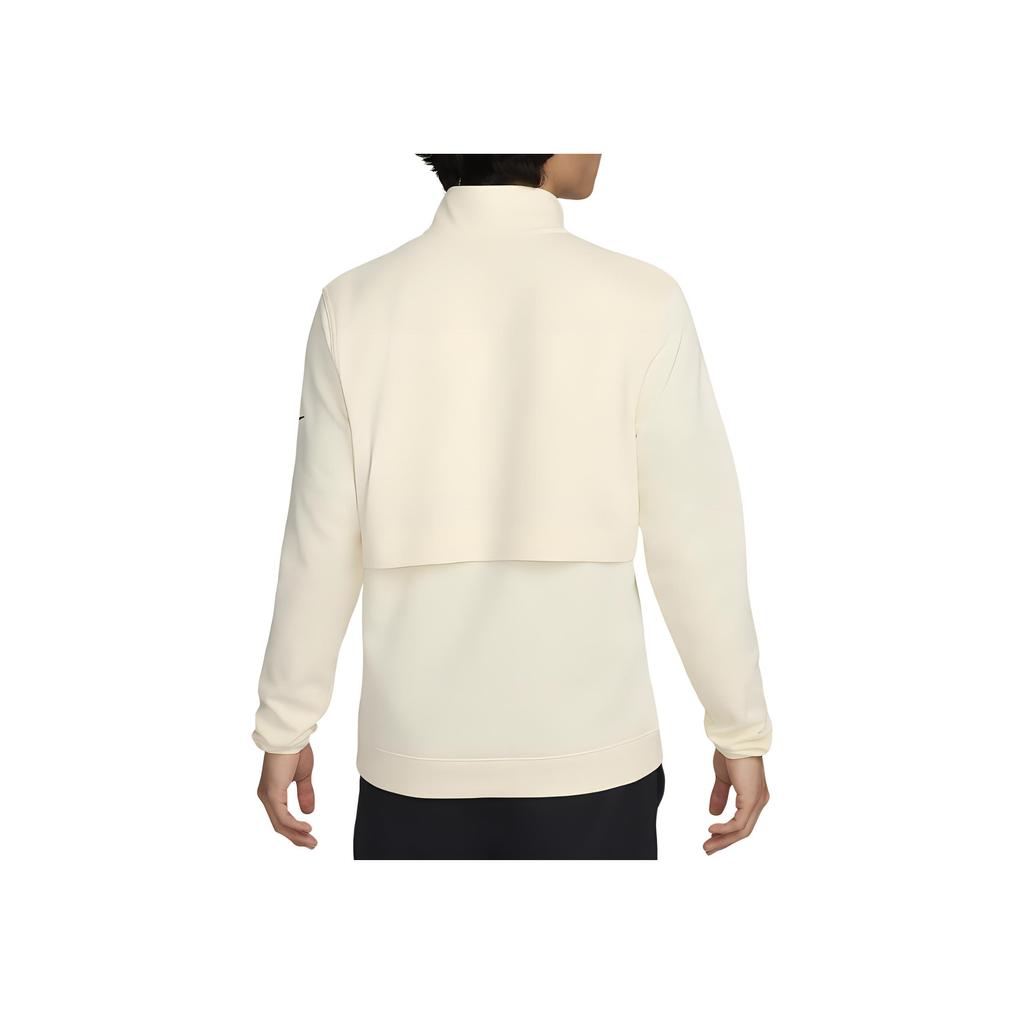 Nike Tour 1/2-Zip Golf Top Pullover Half-Zip Stand Collar Solid Long Sleeve Sweatshirt Men tops Coconut-Milk FQ0473-113