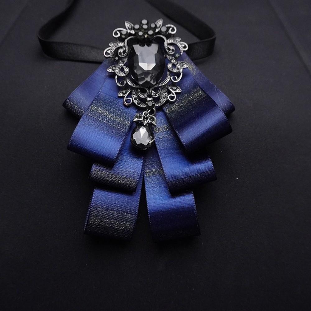 Broschenzubehör Polyester Krawatte Kristallstoff Krawatte Diamant Korsagenstift Damen Accessoires