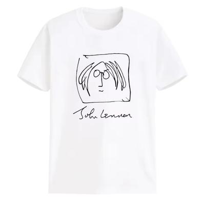 John Lennon Autoritratto The Beatles Rock T-shirt Commemorativa Moda Autunnale Sportiva Donna Uomo Maglietta Tee Y2k Donna