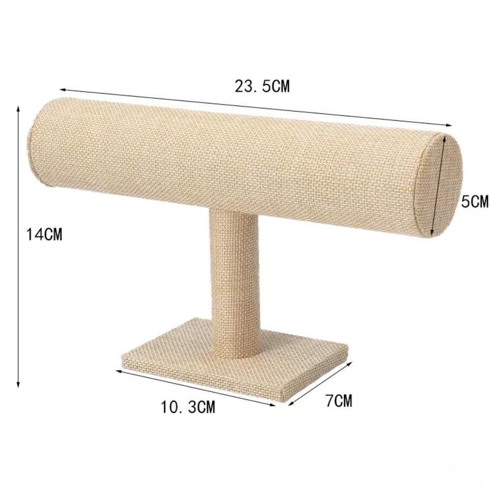 Suede Material Jewelry Display Frame Elegant Design Lightweight Bracelet Display Stand Multi-Tier Shelf Decorative Props
