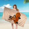 Cute Funny Animal Ins Cartoon Microfiber Printed Beach Towel Mountain Climbing Yoga Beach Swimming Running Absorbent Soft Towel