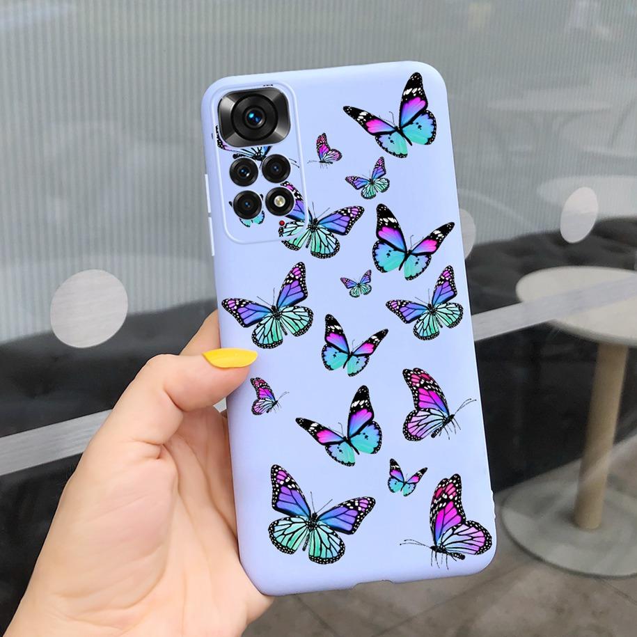 For Xiaomi Redmi Note 11 Case 2022 Slim Silicone Soft Flower Phone Cover For Xiaomi Redmi Note 11S Bumper Note11 Pro Plus Fundas