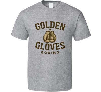 Goldene Handschuhe Boxen Sport Kampf Training Wettkampf Fitnessstudio T-Shirt Tee Geschenk Neu