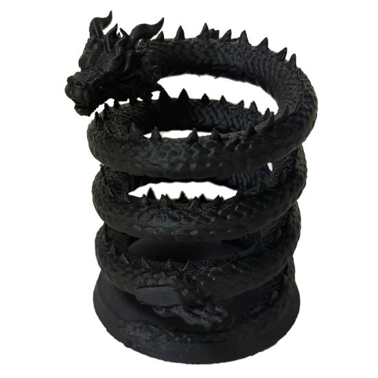 Student Desk Accessory 3D Printed Dragon Pen Holder, Mystical Fantasy Pencil Gift for Teachers Cup, Desktop Makeup Brush Holder Home, Office Creative