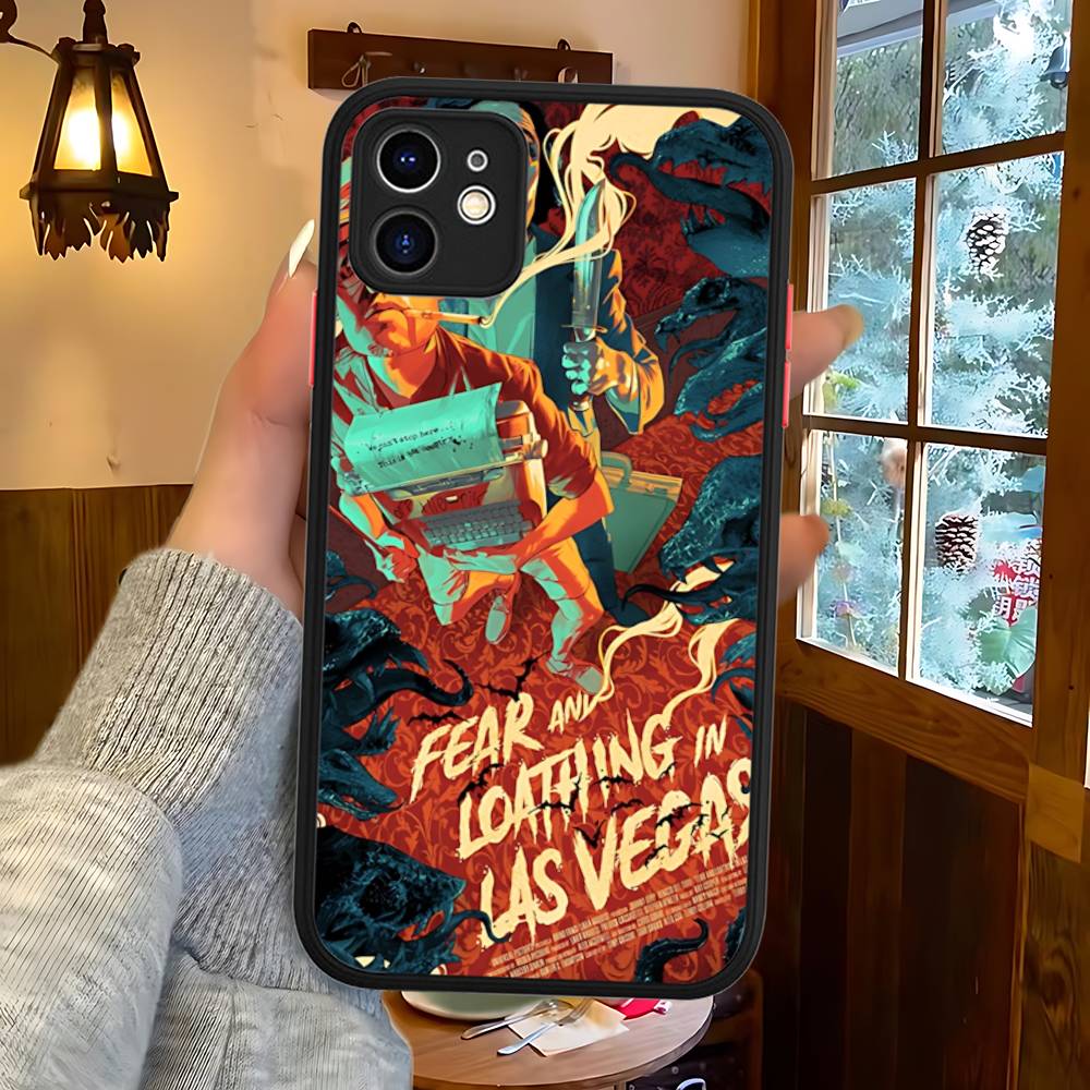 

Horror Fear And Loathing LasVegas Movie Phone Case For IPhone 16 15 14 Plus 15 13 12 11 Pro Max X XS MAX Matte Cover iphone 15pro max