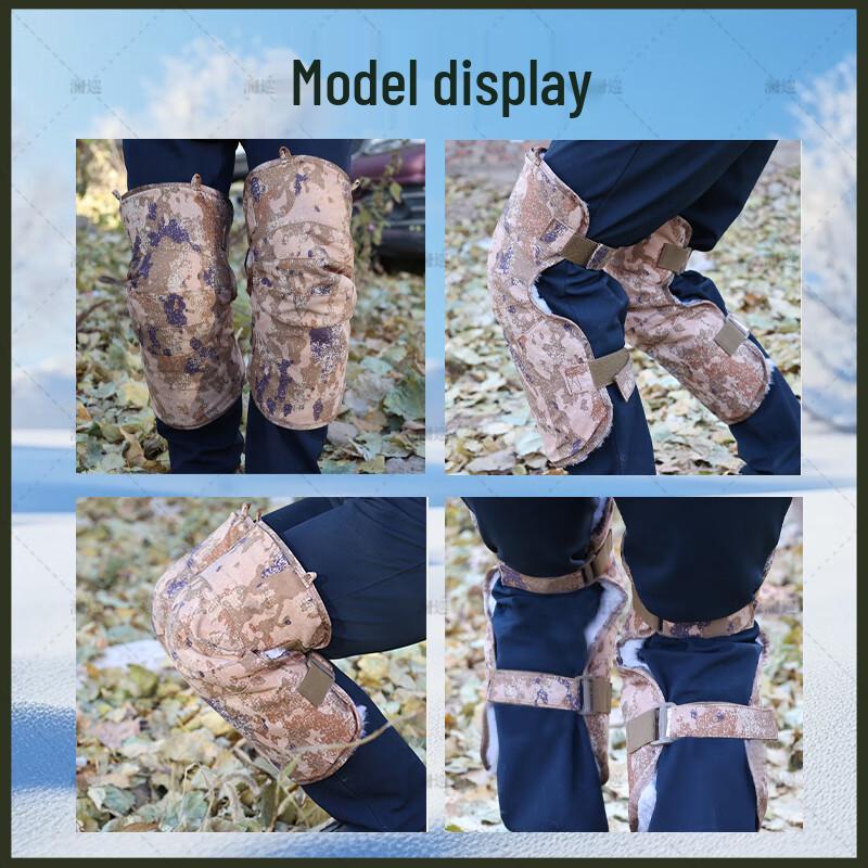 Lanxun Wool & Fur Integrated Winter Knee Pads