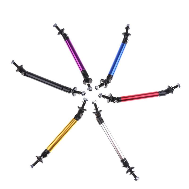 Pair 7.5cm Front Frame Bumper Protector Splitter Rod Support Bar Universal