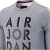 Jordan Bluza z okrągłym dekoltem i nadrukiem alfabetu Męskie Bluzy Ciemnoszary CK1355-091
