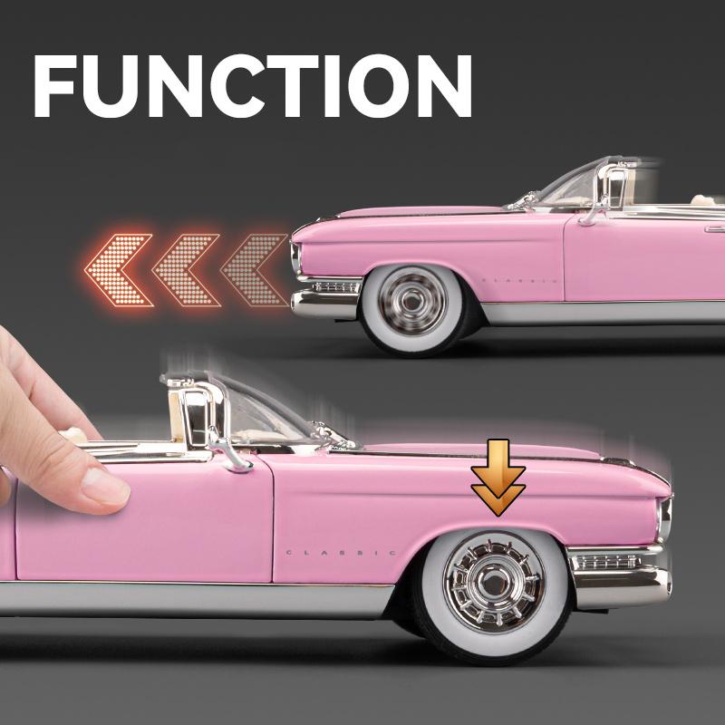 1:24 Eldorado Biarritz Series 62 Alloy Model Car Toy Diecasts Casting Sound and Light Car Toys For Children Vehicle