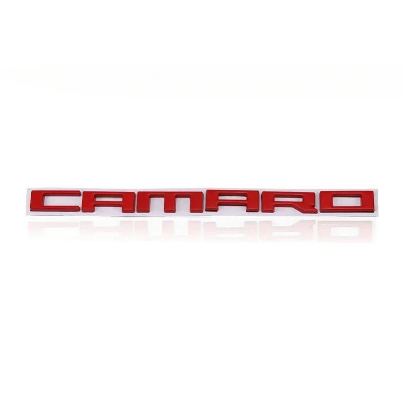 Camaro Logotyp Bil Bakre Emblem Klistermärke för Cavalier Onix Cruze Aveo Silverado Bil Bagagelucka Dekal Dekoration Märke