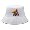 Bucket Hat With Dinosaur Monster Trunk Print , Fisherman Hat Summer Trendy Foldable Beach Cap