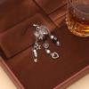 Zinc Zinc Alloy 8 Ball Star Keychain Phone Chain Billiards Black 8 Key Chain  Creative Gift