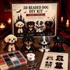 Cute Pet Jewelry Making Kit 3D Halloween Dog DIY Art Set, Beaded Puppy Craft Kit, Supplies for Group Activity Animal Beginners Adults, Home Desk Decor