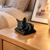 Sleeping Frenchie Sculpture French Bulldog Figurine, 3D Printed Small Dog Statue, Cute Collectibles for Enthusiasts Home, Office, Desktop, Car