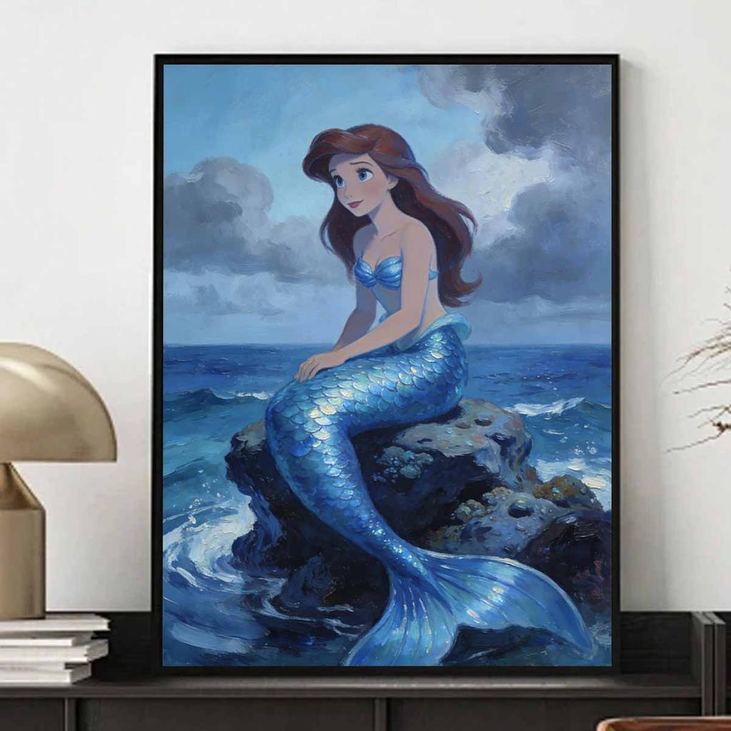 Disney The Little Mermaid Ariel Diamond Painting Art Mosaic Kit Handmade diy5D Home Decor Gift