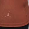 Jordan Sport Half-Zip Quick-Dry Long-Sleeve T-Shirt Women Tops Gray Peach FN5114-209