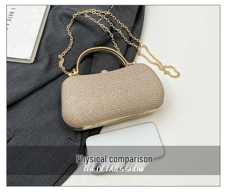 Bolsa de Ombro Transversal de Festa da Moda 2025 com Design de Corrente