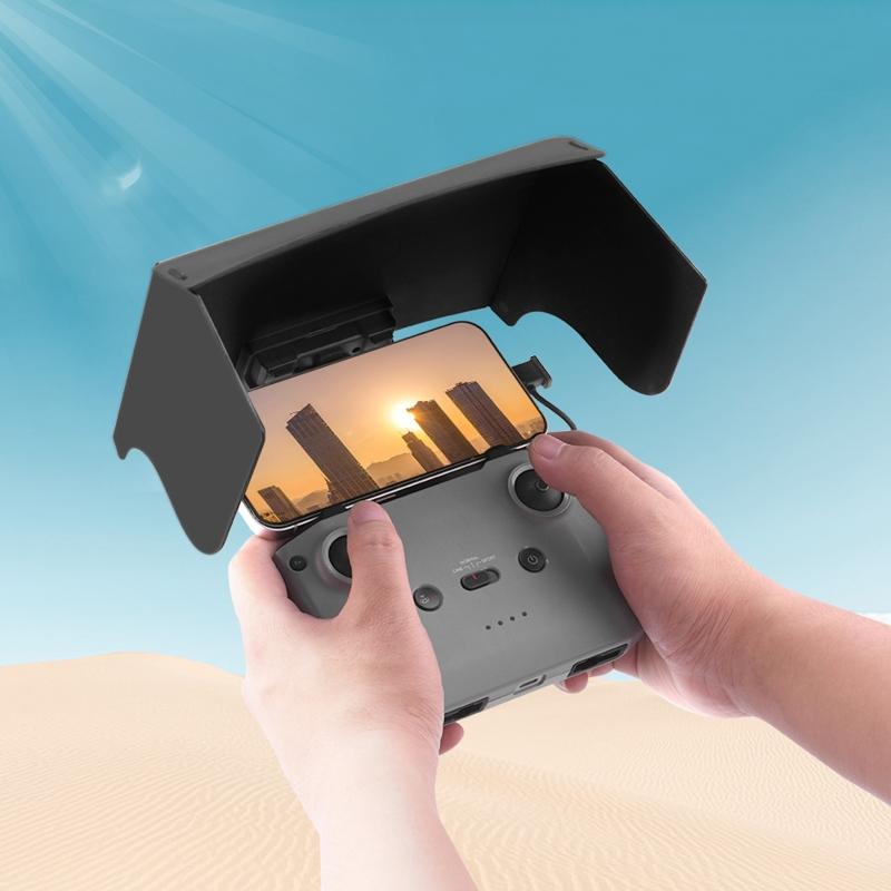 Phone Tablet for Sun Shade for Mavic 3/AIR 2/2S/Mini 2/Mini 3 Pro RC Drones Controller Folding Monitor Cover