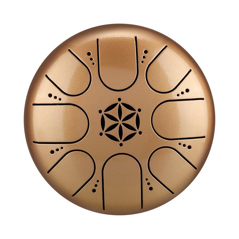 5 Inch 8 Note Drum Meditation Tongue Ocean Drum Practice Pad Hand Drum Zen Drum Beater Meditation Instruments
