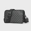 Karierte Herren-Umhängetasche: Trendy koreanische kleine quadratische Messenger-Tasche für den gelegentlichen Arbeitsweg