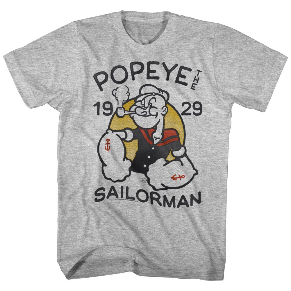 Popeye Old Tat Short Sleeve Heather Adult T-shirt XXXXL