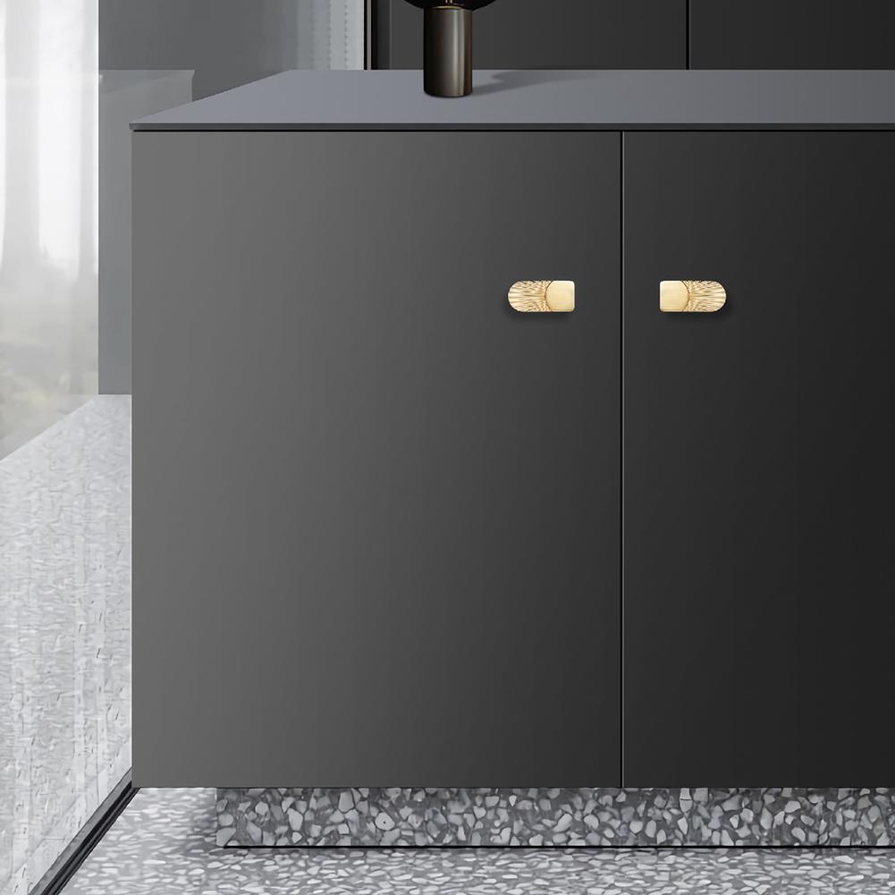 Gold Furniture Handles Zinc Alloy Versatile Easy To Install In Any Room For Hotel Suite
