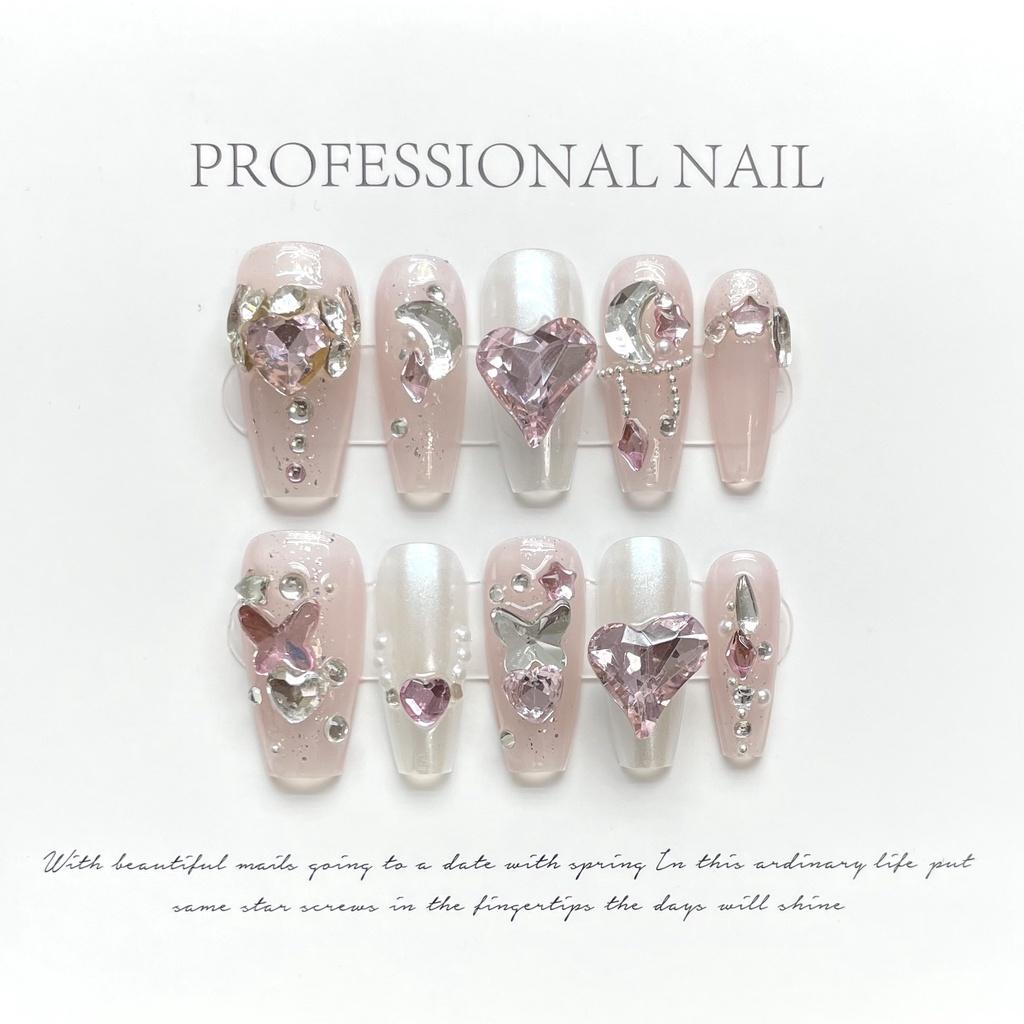 

Original Shootmillennial Hot Girl Magic Mirror Powder Wearing Armor Inlaid With Love Rose Pink Luxury Diamond Full StyleB,XS