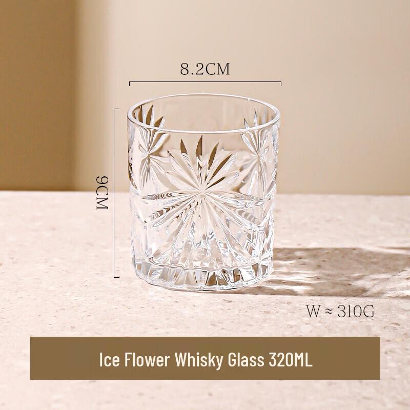 

Zhuopu Elegant Ice Flower Whiskey Glass