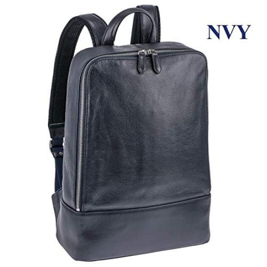 Claudio Shrink Leather Bag sox014 [SONNE] Backpack/Business (Navy)