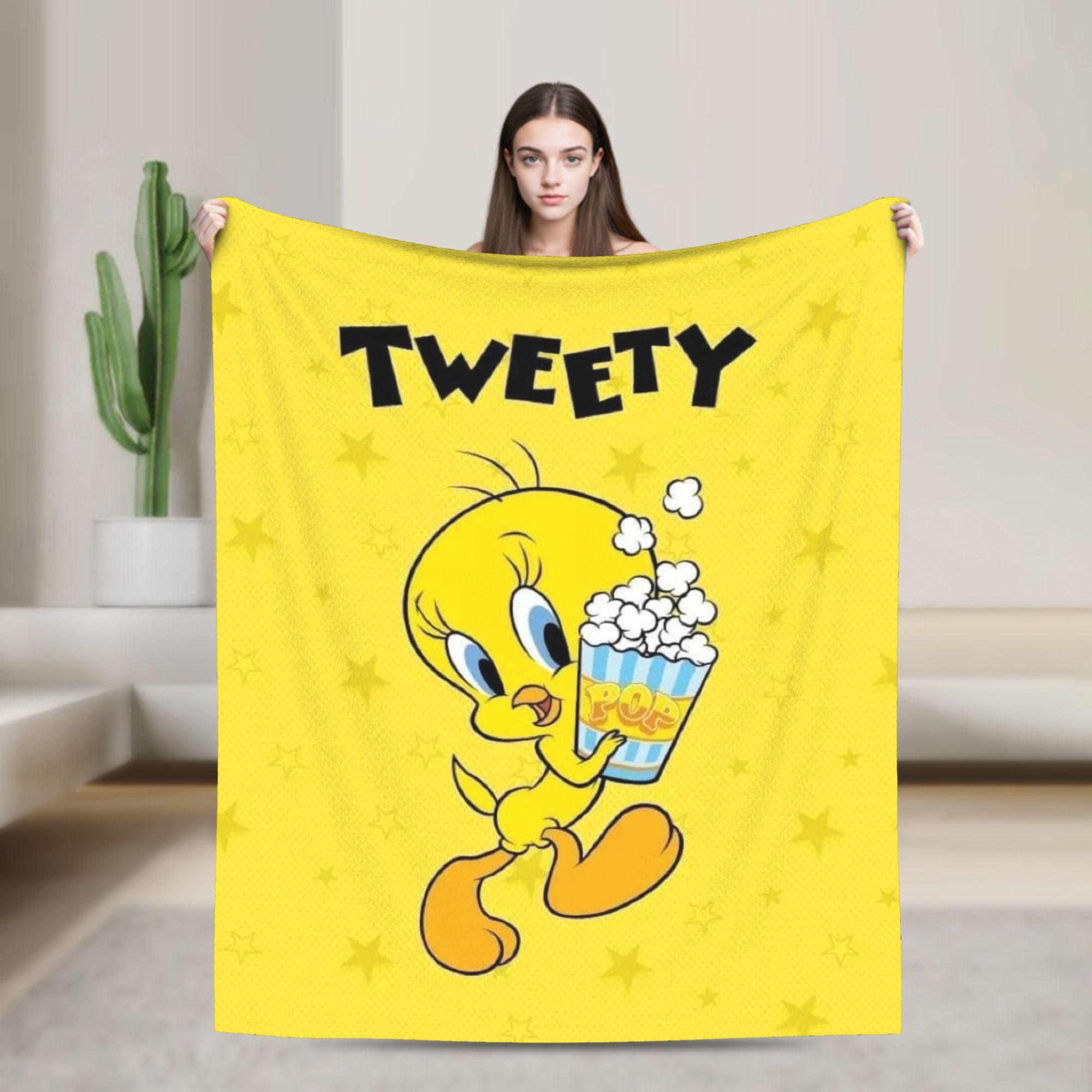 

Looney Tunes Tweety Cute Yellow Duck Blanket Ultra Soft Throw Blankets for Couch 50x60 Inches Multi-size Throws And Blankets 30x40in