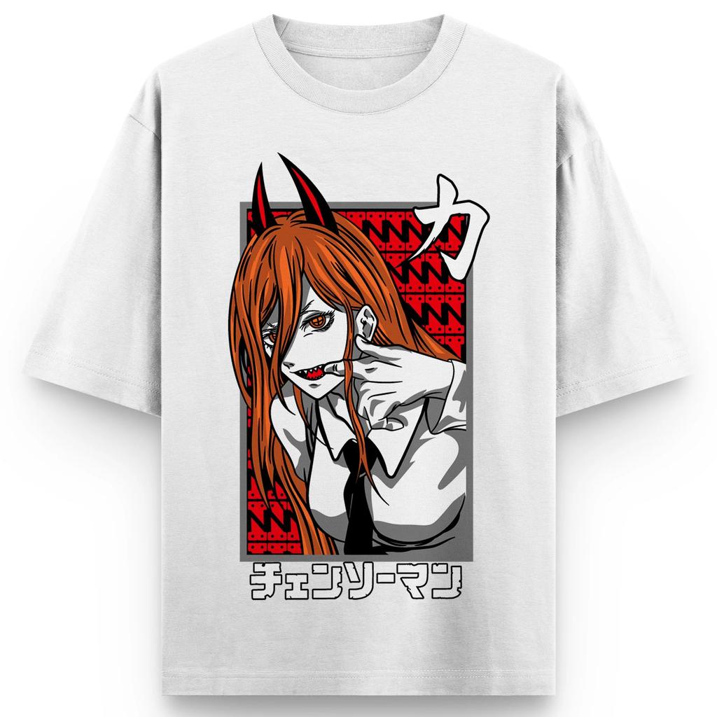 Chainsaw Man Animation Short Sleeve TShirt Makima Printing Classic Tshirt Mens Summer New Fashion 100 Cotton Top Clothing
